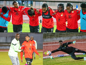 Nineteen players took part in the first training session of the Black Stars
