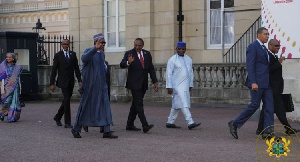 A section of the African Leaders attending the Commonwealth Conference in London