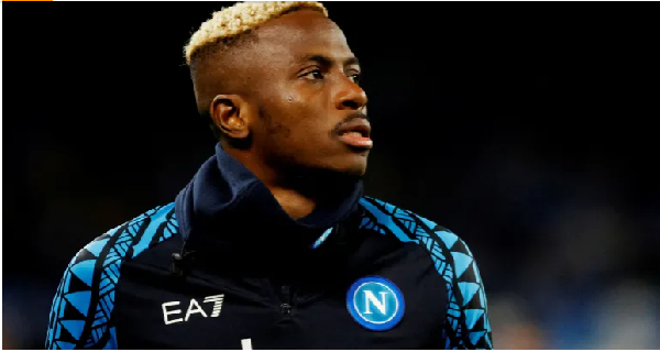 Napoli's Victor Osimhen was Serie A's leading scorer in 2022-23