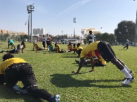 Black Stars players training
