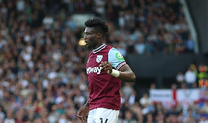 Kudus scored his first goal of the season in the fixture against Ipswich Town