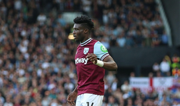 Kudus scored his first goal of the season in the fixture against Ipswich Town