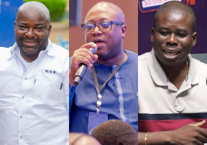 L-R: Michael Okyere Baafi, Dr Pumpuni Asante and Charles Owusu