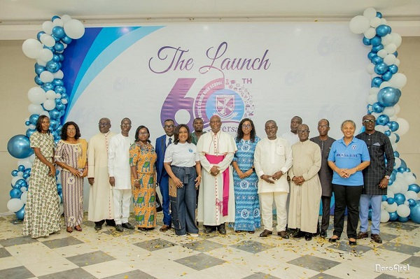 School authorities and some executives of ROSA  at the launch of the anniversary