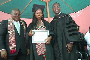President Nana Akufo-Addo spoke at the University's graduation ceremony