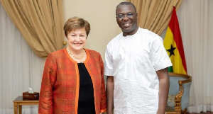 IMF Boss, Kristalina Georgieva [L] and Dr Amin Adam