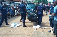 The police conveying the body of the deceased to the mortuary