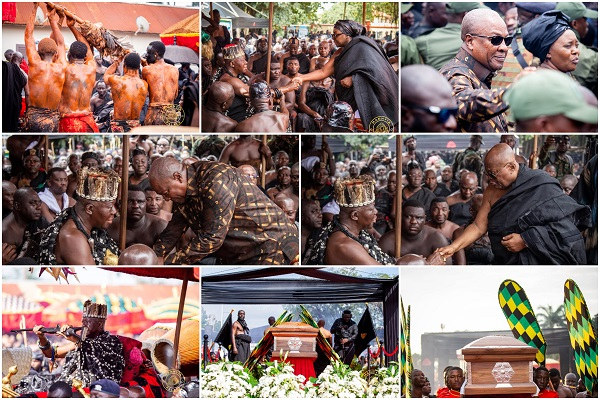 Scenes from the Dote Yie of  late Asantehemaa, Nana Konadu Yiadom III