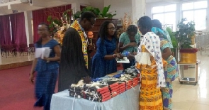 A photo from the launch of the Akuapem Twi Bible