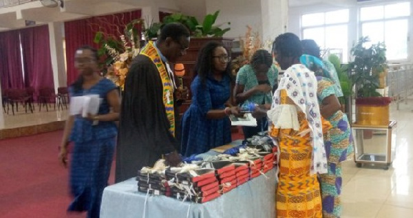 A photo from the launch of the Akuapem Twi Bible