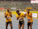 Watch as Ghana's 4x100 relay team jams to ‘Kakalika’ dance