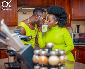 Okyeame Kwame and wife