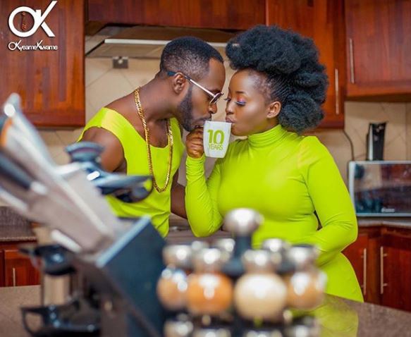 Okyeame Kwame and wife