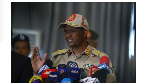 Hemedti accuses the army of spearheading a plan aimed at dividing Sudan