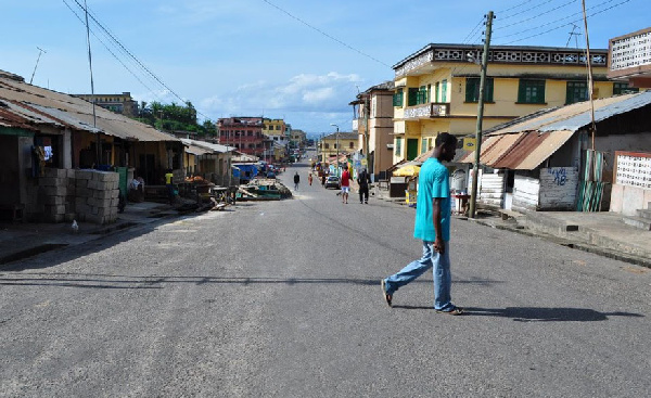 A town in Ahanta -- Photo Credit: kwekudee-tripdownmemorylane.blogspot.com