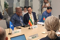 Issifu Seidu speaks at Global Shield roundtable on climate risk financing in Washington DC