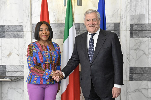 Shirley Ayorkor Botchwey and Antonio Tajanj