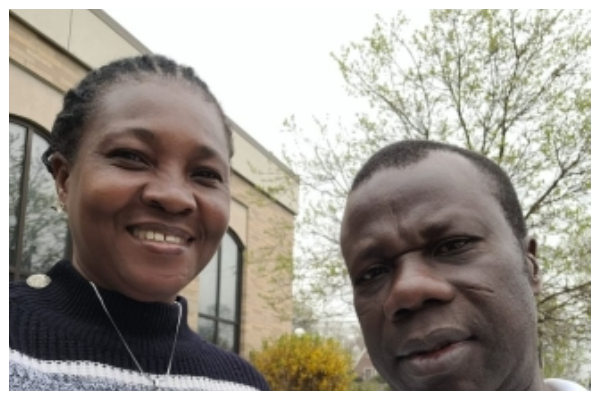 A photo of the late Edith Obeng and her husband, Clement Essilfie
