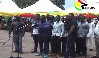 The members of Invisible Forces in Tema