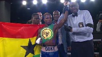 Duke Akuetteh Micah holds a WBC International Bantamweight title