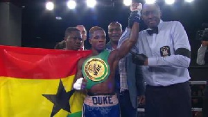 Duke Akuetteh Micah holds a WBC International Bantamweight title