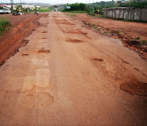 File photo of a road in a bad condition