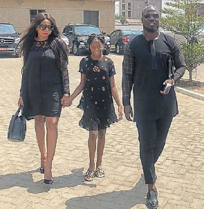 Stephen Appiah And Wife Daughter 