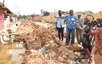 File photo - Officials of Ga Central Municipal Assembly inspecting project works
