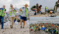The milestone was marked at Kinshasha Beach in Jamestown during a World Cleanup Day exercise