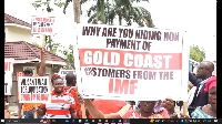 Some customers during a demonstration in Accra