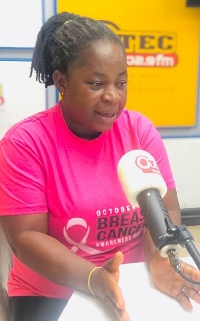 Nursing Officer at KATH's Breast Care Center, Mariama Amadu