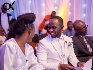 Okyeame Kwame and wife Annica