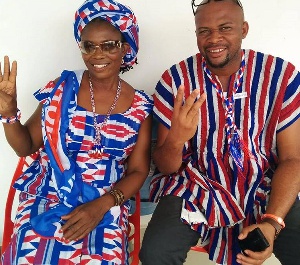 Former Campaign Co-ordinator Braa Prex-doe (right) with NPP parliamentary candidate