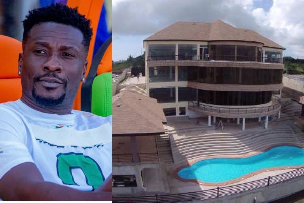 Asamoah Gyan and his mansion