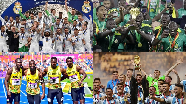 A photogrid of some best sporting moments in 2022