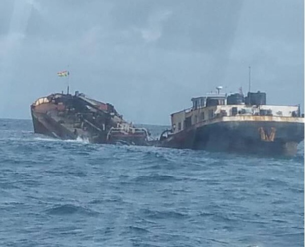 The tanker vessel was reportedly carrying 1,200 metric-tons of light crude oil