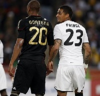 Kevin Prince Boateng with his brother Jerome Boateng