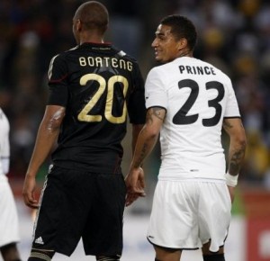 Kevin Prince Boateng with his brother Jerome Boateng