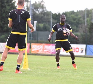 Emmanuel Agyemang Badu is back at training