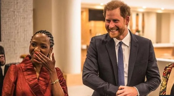 Dr Sophie Chandauka and Prince Harry together at a Sentable event in 2024