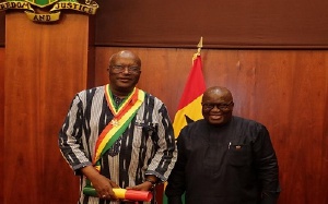 Burkinabe President, Roch Marc Christian Kabore and Ghana's President, Nana Akufo-Addo