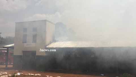 The Cardinal Dery dormitory went up in flames while students were in class