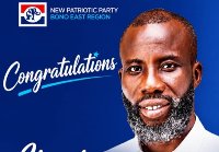 Ibrahim Bukari Baba is the newly elected NPP Bono East Regional Chairman