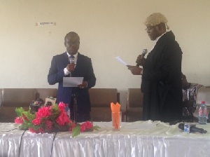 President of the GFA Kwesi Nyantakyi been sworn in