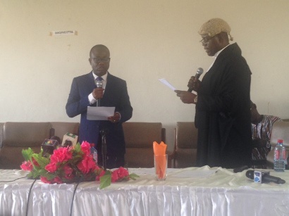 President of the GFA Kwesi Nyantakyi been sworn in