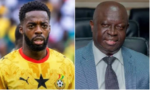 Retired Black Stars player Inaki Williams and sports journalist Kwabena Yeboah Retired Black Stars player Inaki Williams and sports journalist Kwabena Yeboah