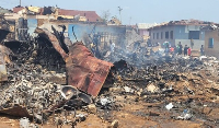 A photo of some burnt items at the fire incident scene