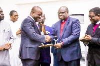 Lands Minister, Abu Jinapor and chairman of the Christian Council