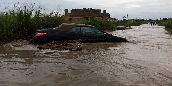 The town is flooded