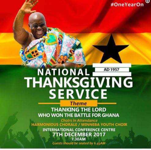 President Akufo-Addo on Tuesday tweeted the poster for the main event